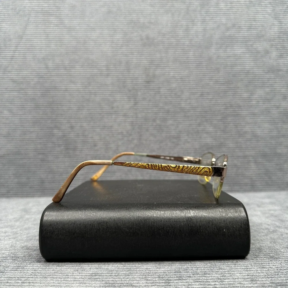 Liz Claiborne L611 Bronze Gold Textured Temple Y2K Eyeglasses Frames 54-17-135